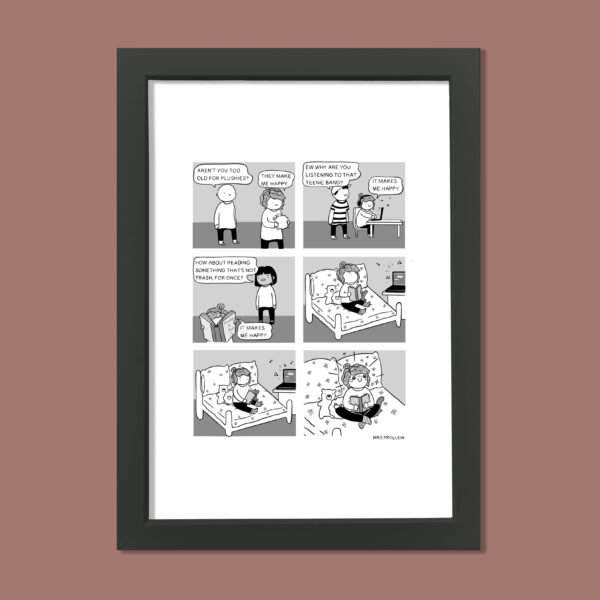 Happy - Signed Comic Print