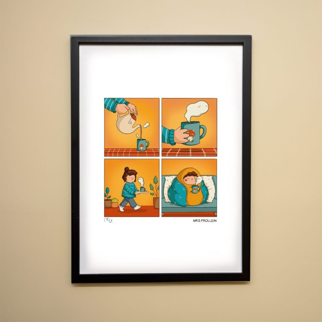 Tea Colored - Signed Comic Print