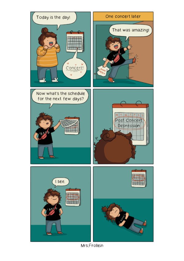 Post Concert Depression - Signed Comic Print - Image 2