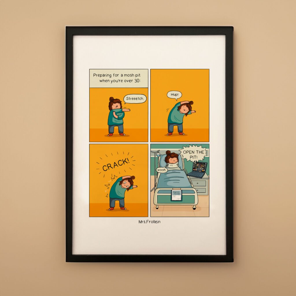Mosh Pit - Signed Comic Print