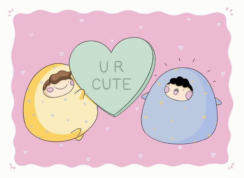 Valentine's Day Card - U R Cute - Image 2