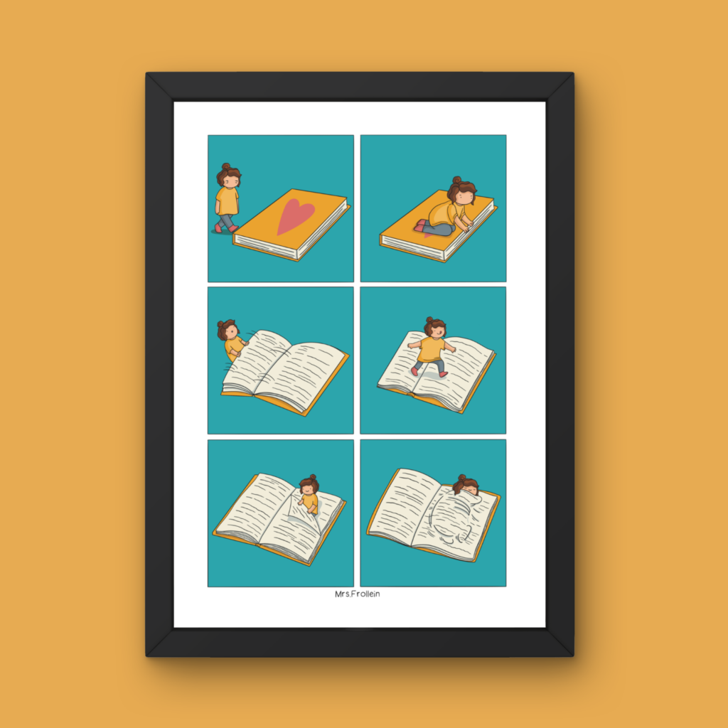 Book Love - Signed Comic Print